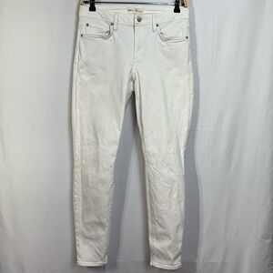 🐩 Gap white denim, curvy true skinny jeans